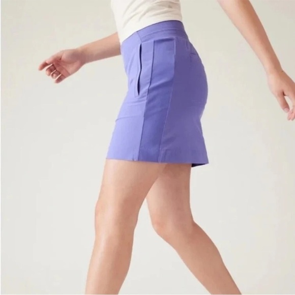 Athleta Brooklyn Mid Rise Skort Adonis Blue Purple Size 14 - Picture 4 of 10